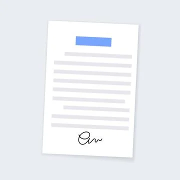 Document paper page Illustrazione stock