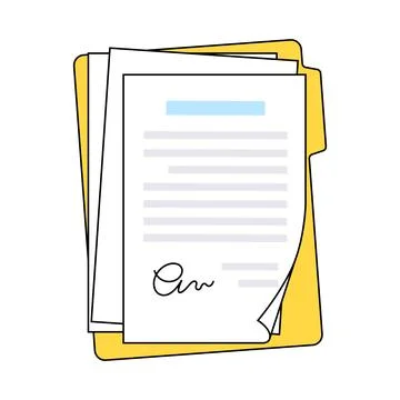 Document paper page Illustrazione stock