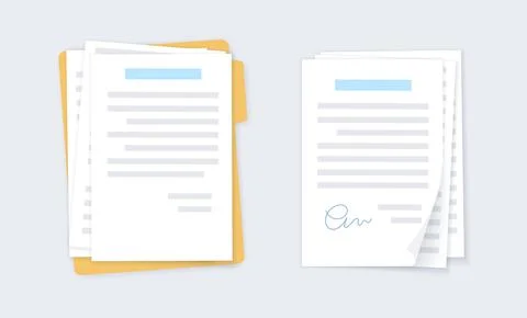 Document paper page Stock Illustration