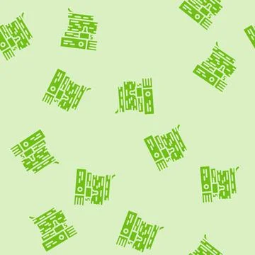 Document paper stack glyph vector seamless pattern Stock Illustration