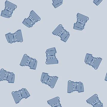 Document paper stack line seamless pattern Stock Illustration