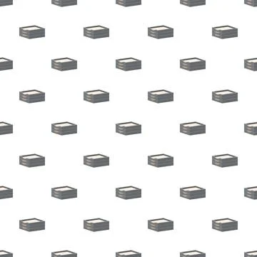 Document paper trays repeating storage pattern background Stock Illustration