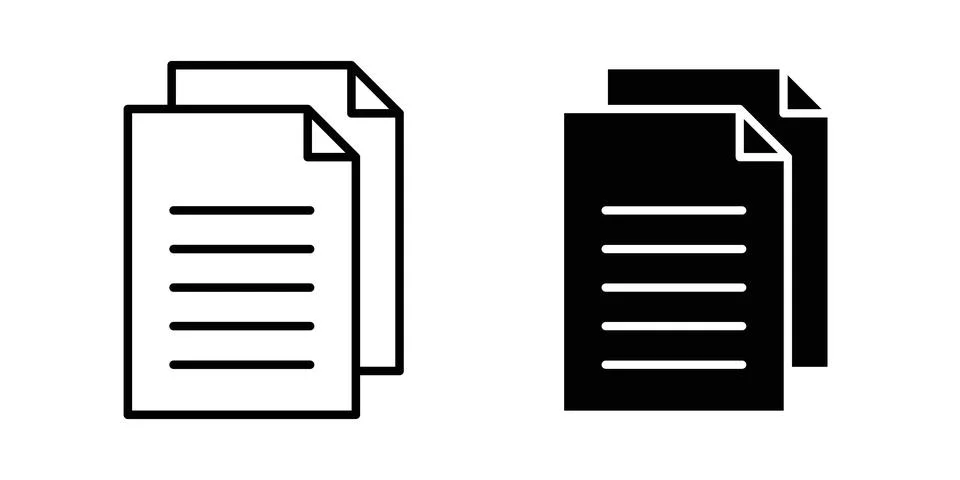 Document papers icon graphic design. web icons vectors イラスト素材