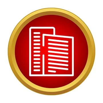 Document papers icon representing files and data Illustrazione stock