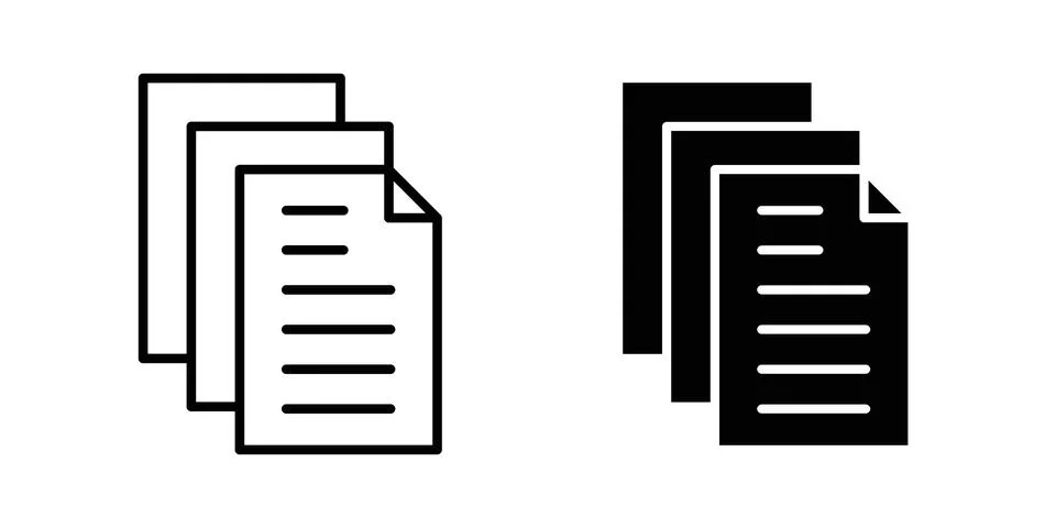 Document papers icon vector design illustrations Stock Illustration
