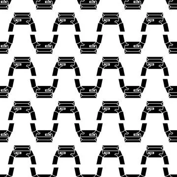 Document parcel pattern seamless vector Stock Illustration