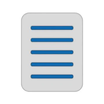 Document payment list. Vector 3d isometric color icon new flat style. Creative Stock Illustration