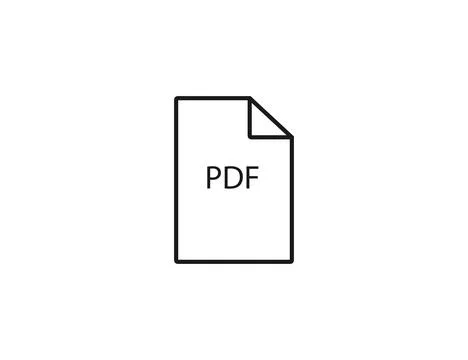 Document, pdf, format icon. Vector illustration. Stock Illustration