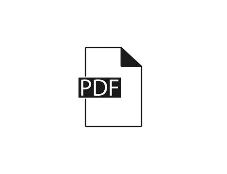Document, pdf, format icon. Vector illustration. Stock Illustration
