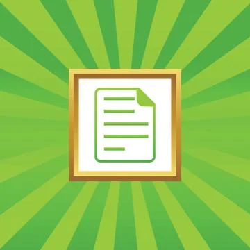 Document picture icon Stock Illustration