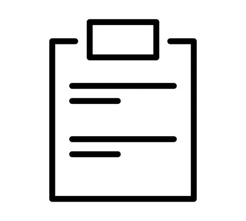 Document with pin symbol  flat icon. Pictogram for web. Line stroke. Isolated Stock Illustration