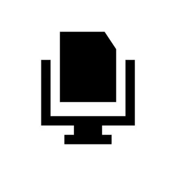 Document pixel perfect icon Stock Illustration