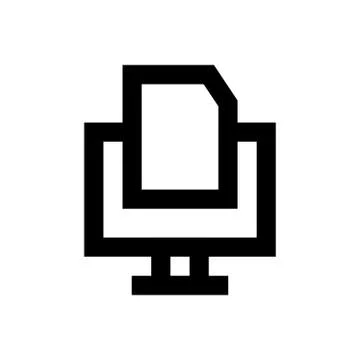 Document pixel perfect icon Stock Illustration