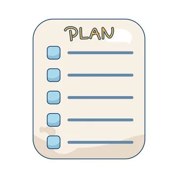 Document plan Stock Illustration