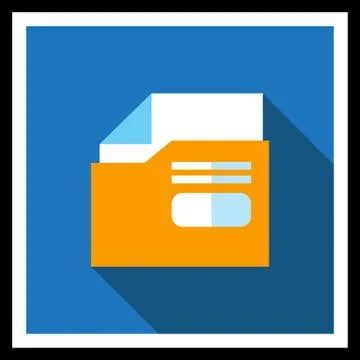 Document in plastic folder Stock Illustration