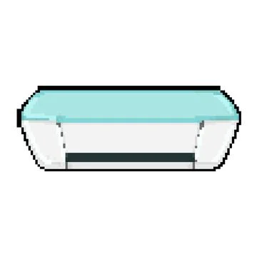 Document printer paper pixel art vector illustration Stock Illustration