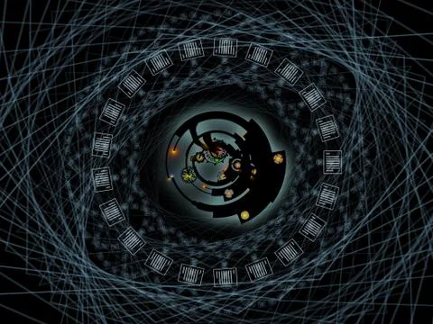 Document Processing Stock Illustration