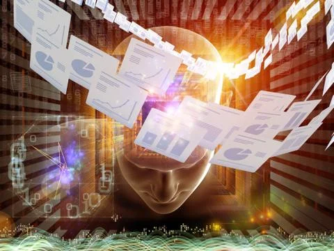 Document Processing Stockillustratie