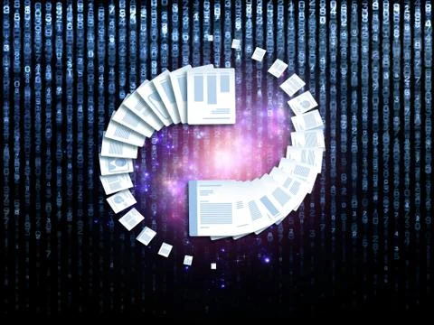 Document Processing Stockillustratie