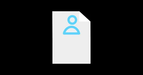 Document profile icon Stock Footage 300320869