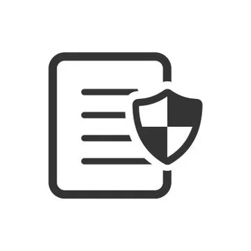 Document Protection Icon Stock Illustration