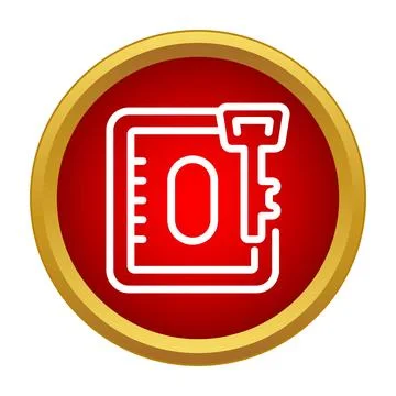 Document protection icon with key unlocking folder 스톡 일러스트