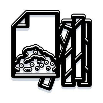 Document protection with paper shredder machine concept Illustrazione stock