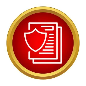 Document protection shield securing private data information イラスト素材