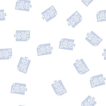 Document quality glyph seamless pattern 스톡 일러스트