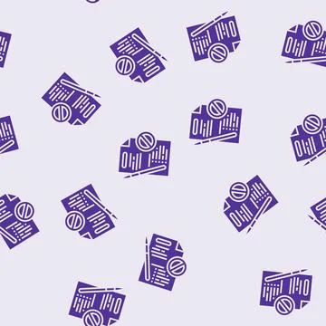 Document reject glyph seamless pattern イラスト素材