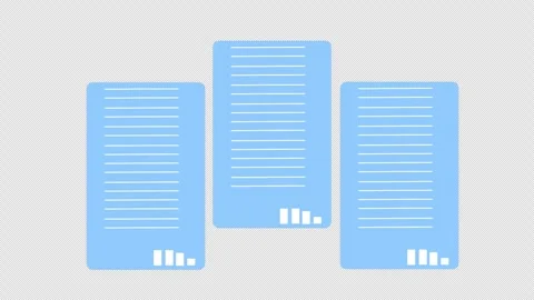Document representing file attachment, organization, or digital note-taking.. Stock Footage 310644856