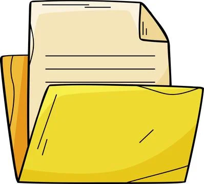 Document Retrieval from a Digital Folder Illustration 스톡 일러스트