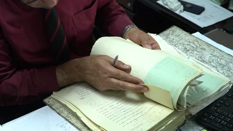 Document Review in Office Stock Footage 315787398