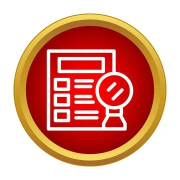 Document review with stamp confirming quality control Stock Illustration