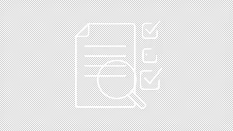 Document review white line animation Stock Footage 333746839