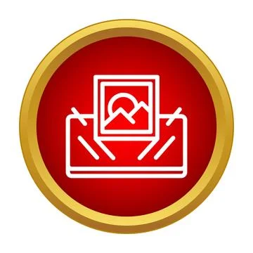 Document scanning process converting physical image to digital file Stock Illustration