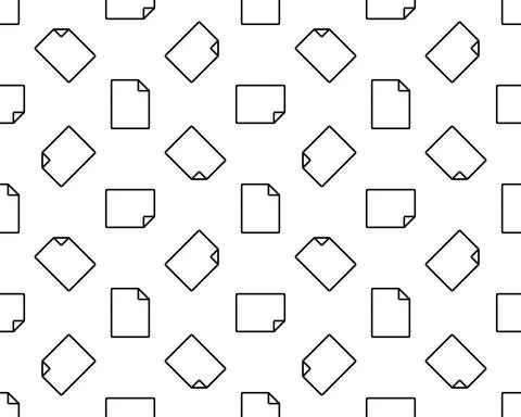 Document seamless pattern background. Business flat vector illustration. Note Stock Illustration