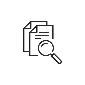 Document Search Icon Stock Illustration