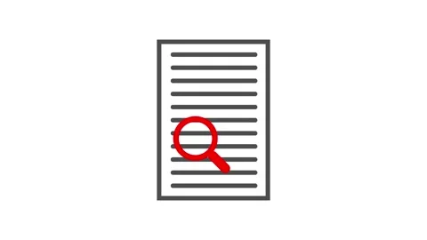 Document search motion graphics, searching for specific words, information,.. Stock Footage 336476202