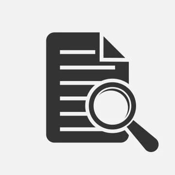 Document search Vector illustration. Stock Illustration