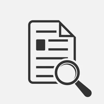 Document search Vector illustration. Stock Illustration