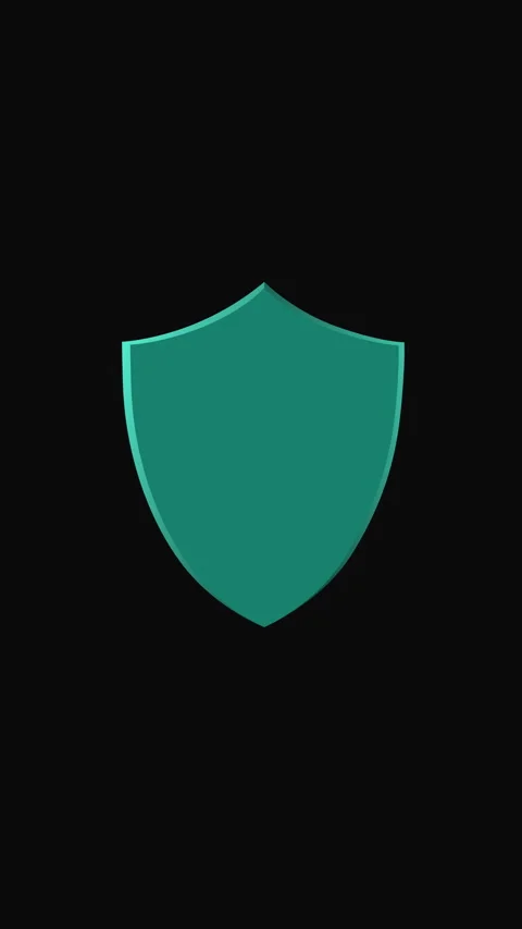 Document Security and Data Protection Animation with Shield and Lock Stock-Footage 342136492