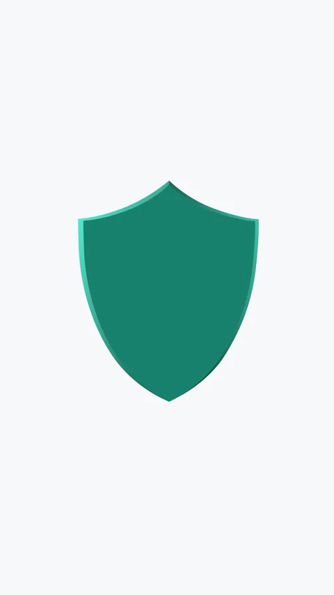 Document Security and Data Protection Animation with Shield and Lock Video stock 342136497