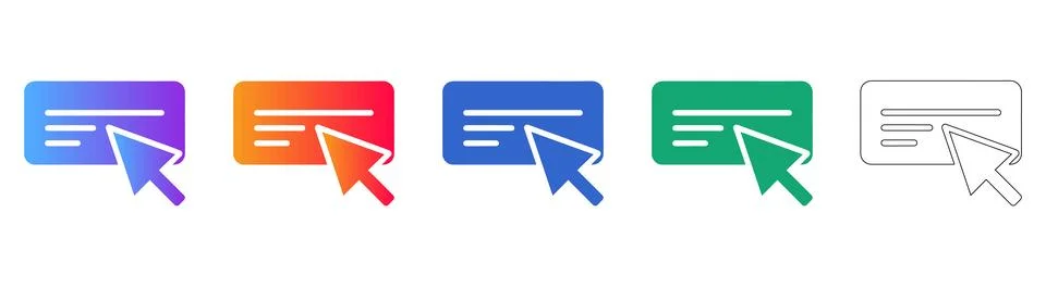 Document Selection UI Icon Set Stockillustratie