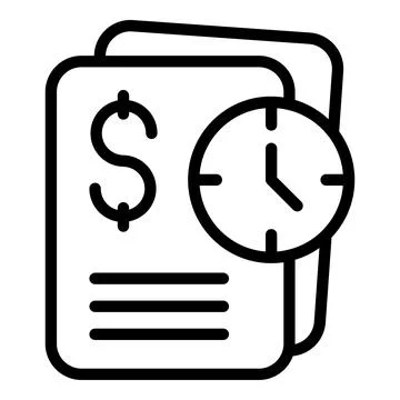 Document seo icon outline vector. Chart site イラスト素材