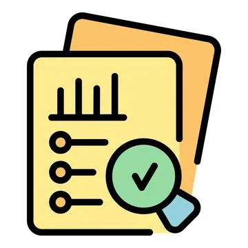Document service icon vector flat イラスト素材