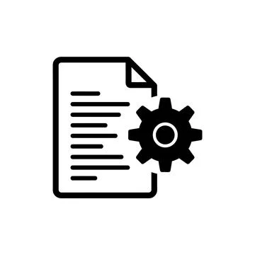 Document Setting and Process Management Icon イラスト素材