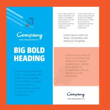 Document setting Business Company Poster Template. with place for text and im 스톡 일러스트