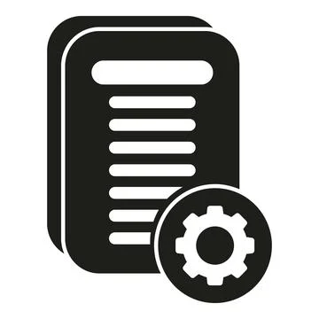 Document settings icon adjusting file configuration イラスト素材