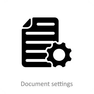 Document Settings Stock Illustration